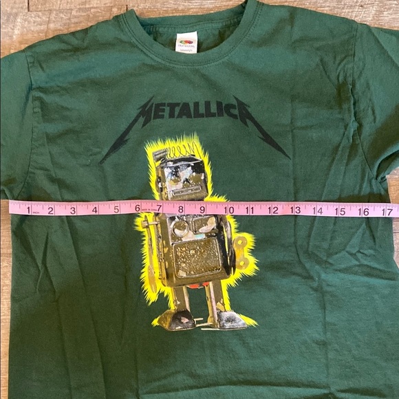 Green and Yellow Robot Graphic Short Sleeve Tee - Picture 4 of 8